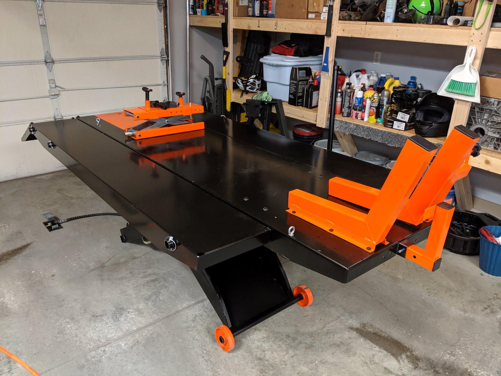 APlusLift MT1500 24“ Wide 1500LB Air Operated Lift Table for Motorcycles photo review