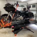 APlusLift MT1500 24“ Wide 1500LB Air Operated Lift Table for Motorcycles photo review